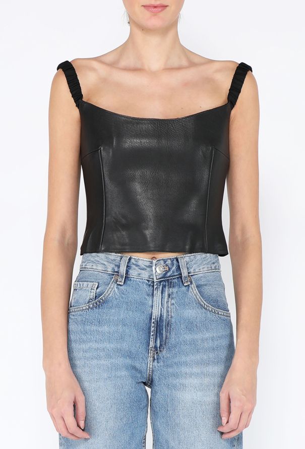 Khaite F/W 2022 Audra Lambskin Bustier Top - 3