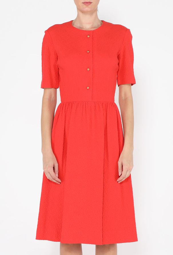 Chanel Pleated Cotton Day Dress, 1970s - 3