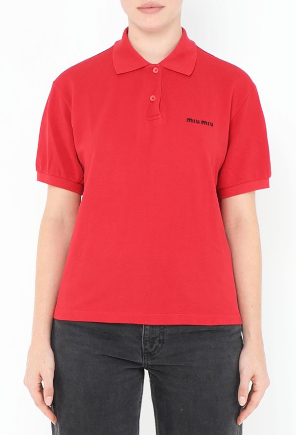 Miu Miu S/S 2024 Piqué Emblem Polo - 3