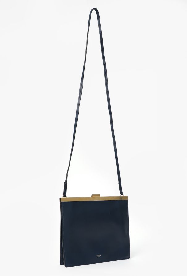 Céline Mini Leather Clasp Bag - 2