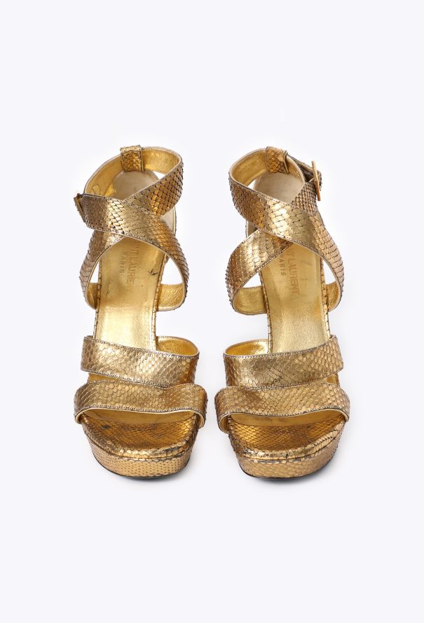 Saint Laurent Python Cosmo Sandals, 2015 - 2