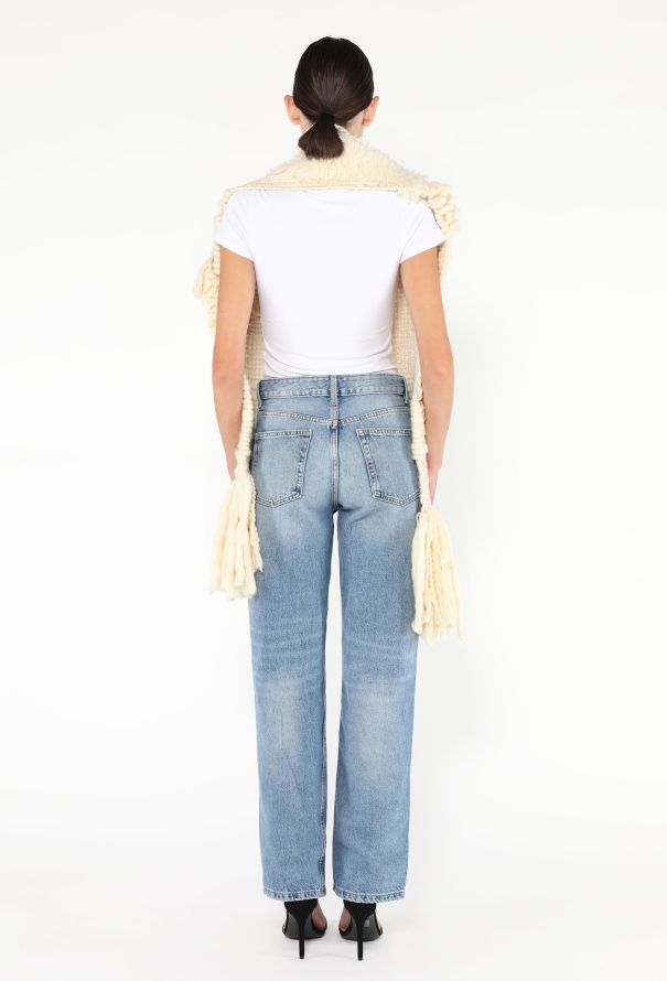 Balenciaga ULTRA RARE F/W 2002 Fringe Scarf - 5