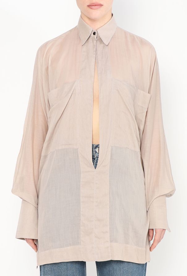Alaïa S/S 1984 Cotton Slit Tunic - 1