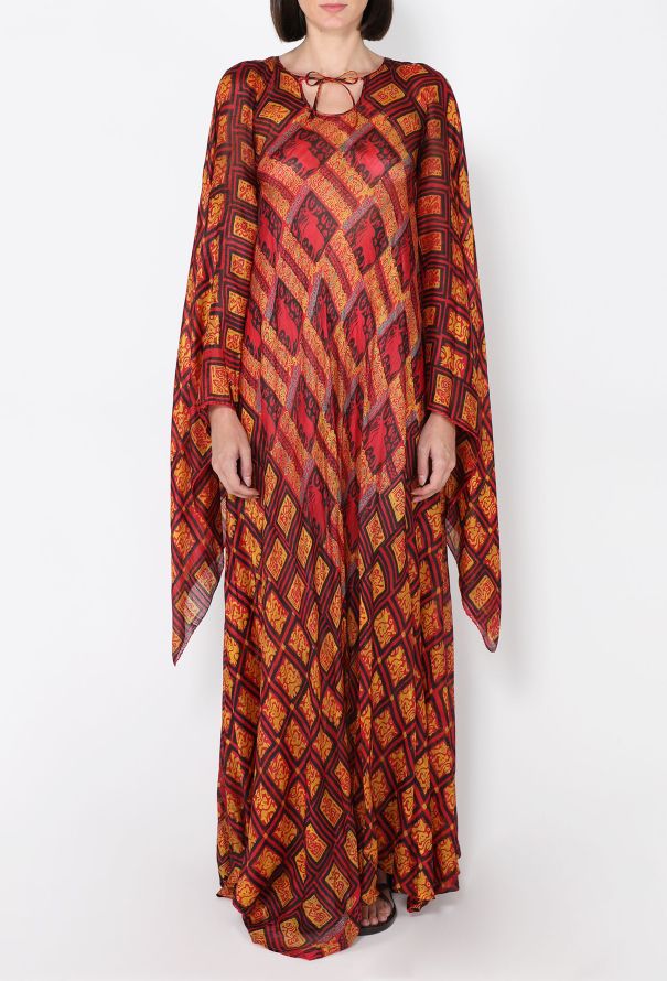 Authentic Indian Silk Kaftan, 1970s - 3