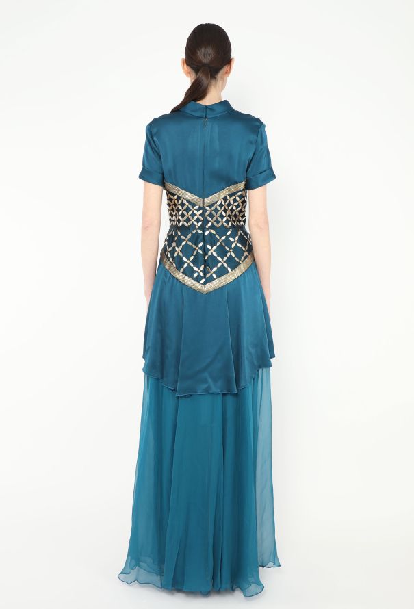 Rodarte S/S 2013 Chiffon Basque Gown - 6