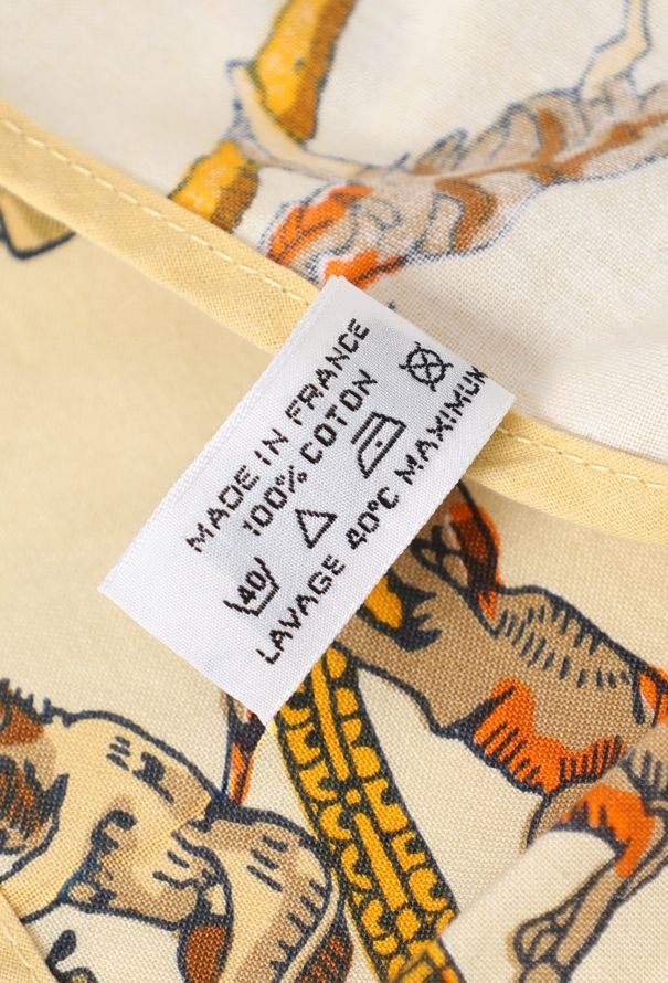 Hermès Vintage Printed Cotton Table Mat - 5