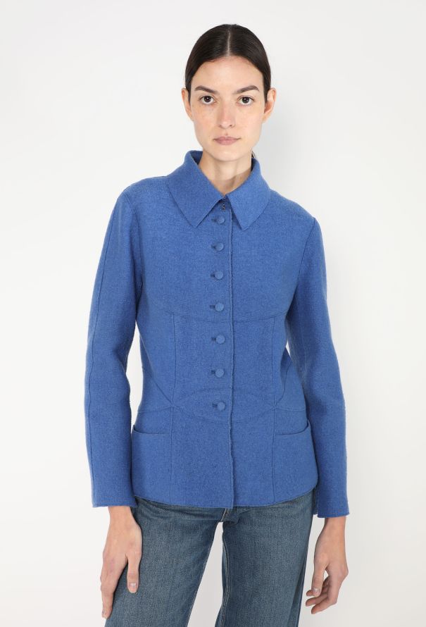 Chanel F/W 1999 Bouclé Seam Jacket - 1