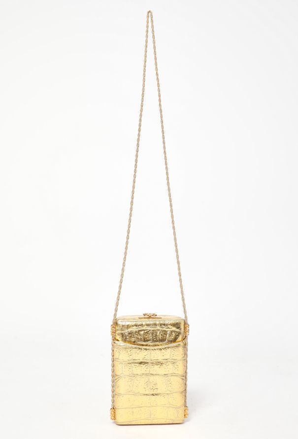 Chanel Rare Pre-Fall 2019 Gold Mini Evening Bag - 5 Chanel Rare Pre-Fall 2019 Gold Mini Evening Bag - 5