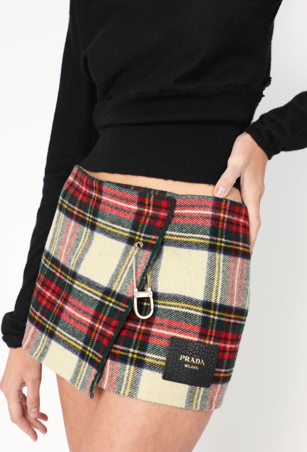 Prada 2023 Tartan Mini Skirt - 1
