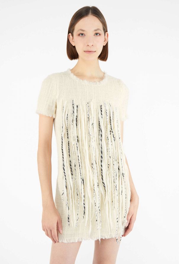 Chanel ICONIC F/W 2010 Fringed Tweed Dress - 1