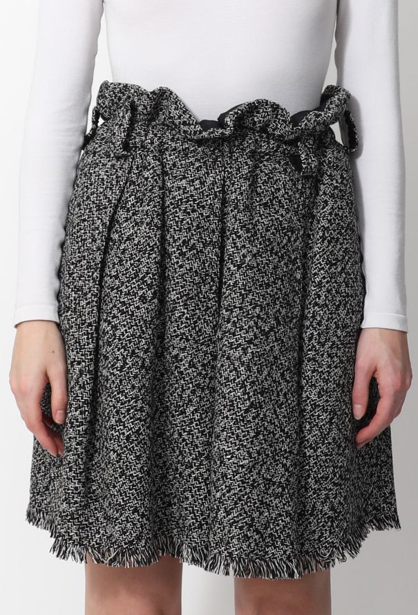 Louis Vuitton Frayed Tweed Skirt - 2 Louis Vuitton Frayed Tweed Skirt - 2
