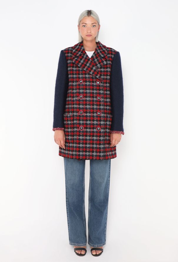 Chanel 2017 Argyle 'CC' Peacoat - 1