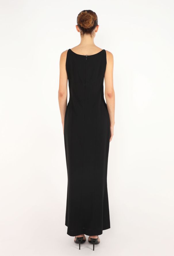 Chanel Fluted Crêpe Maxi Dress, 1998 - 4