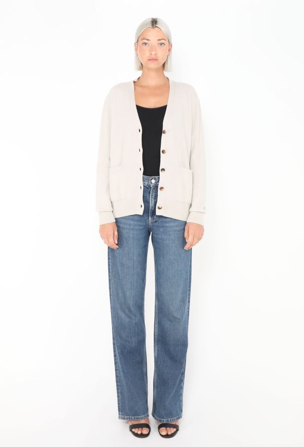 Céline Beige Soft Cashmere Knit Cardigan - 3 Céline Beige Soft Cashmere Knit Cardigan - 3