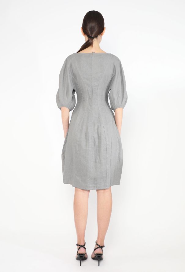 Céline S/S 2016 Cinched Linen Dress - 5