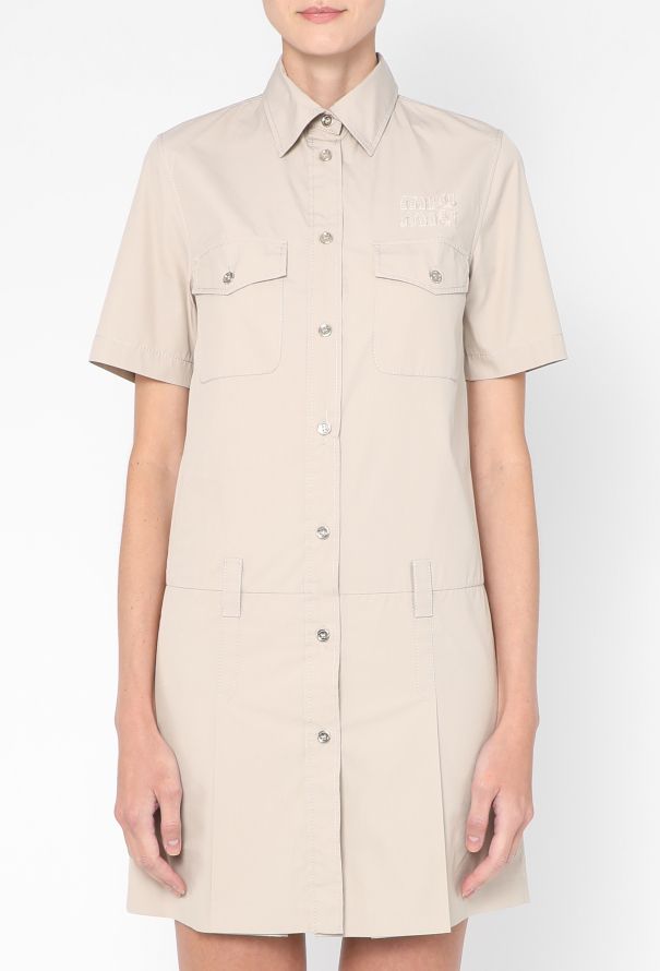 Miu Miu 2023 Safari Logo Dress - 3