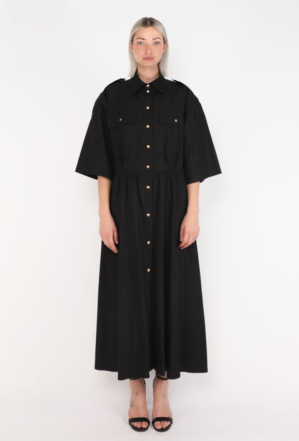 Céline Belted Calèche Cotton Dress, 2022 - 5