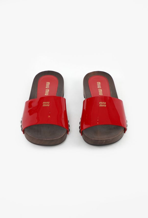 Miu Miu S/S 2025 Patent Clog Mules - 4