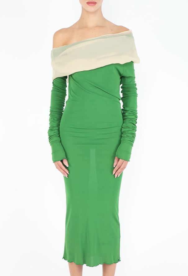 Jean Paul Gaultier Fall 2003 Chiffon Décolleté Dress - 5