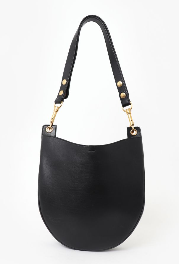 Céline Black Calfskin Hobo Bag - 1