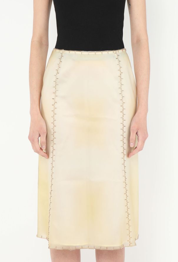 Prada RARE S/S 1998 Beaded Latex Skirt - 5 Prada RARE S/S 1998 Beaded Latex Skirt - 5