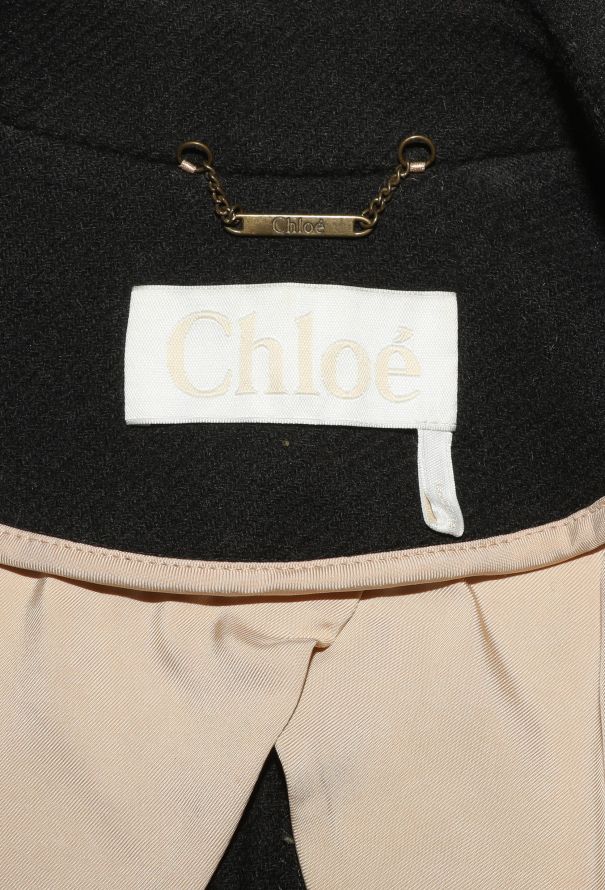 Chloé Tailored A-Line Peacoat - 5