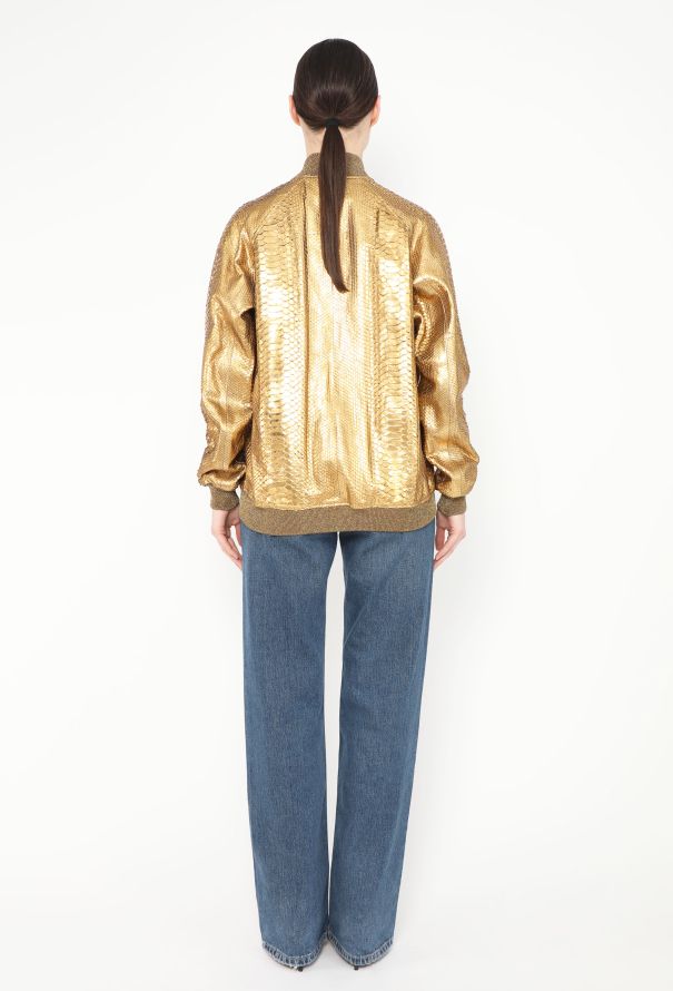 Saint Laurent S/S 2016 Python Bomber Jacket - 6 Saint Laurent S/S 2016 Python Bomber Jacket - 6