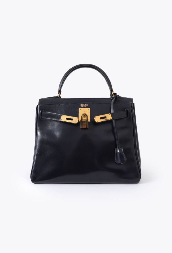 Hermès Kelly 28 Retourné in Navy Box Leather – Late 60s / Early 70s - 3