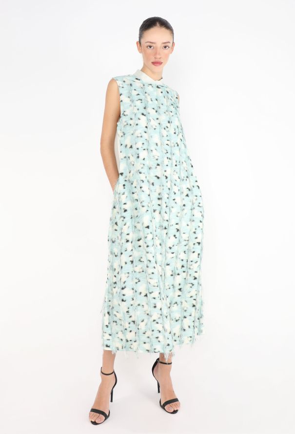 Jil Sander Pre-Fall 2025 Fil Coupé Printed Dress - 4