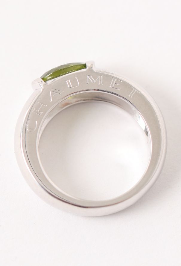 Chaumet 18K White Gold & Peridot Ring - 3