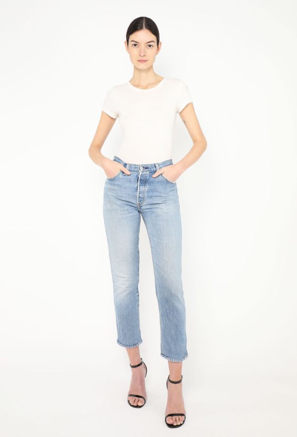Levi's x Re/Done Cropped Mom Jeans - 1