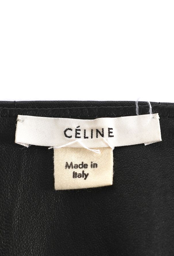 Céline Lambskin Buttoned Skirt - 5
