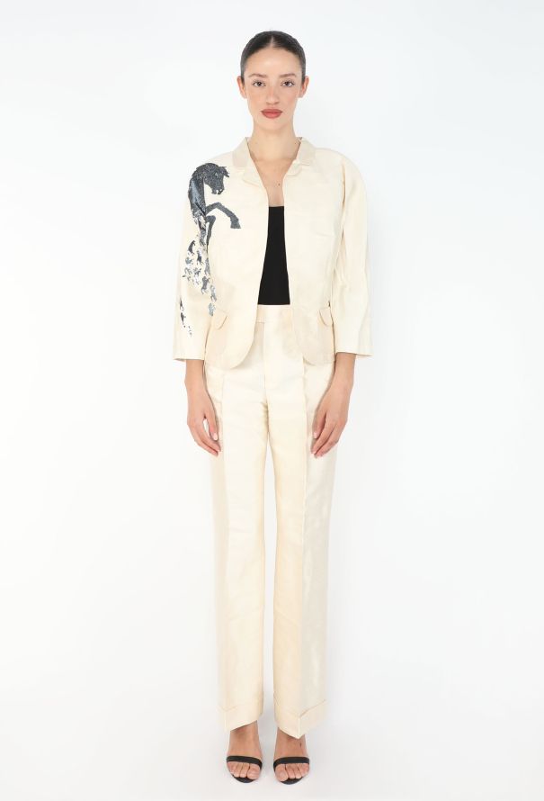 Chloé S/S 2001 Sequin Horse Suit - 3