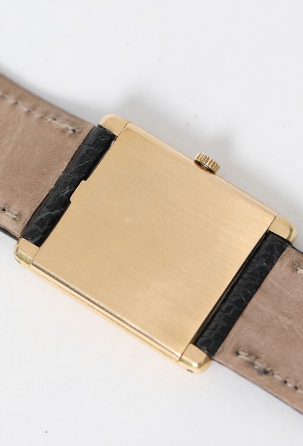 Chopard Vintage 18K Yellow Gold Mechanical 'Tank' Watch - 9