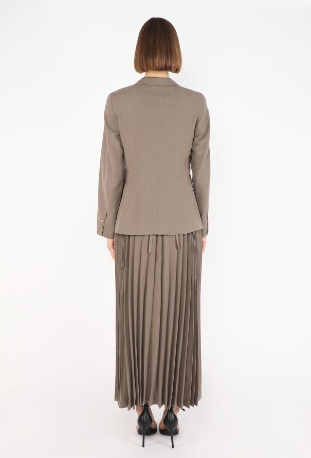 Morgane Le Fay Pleated Maxi Dress & Blazer, 1990s - 7