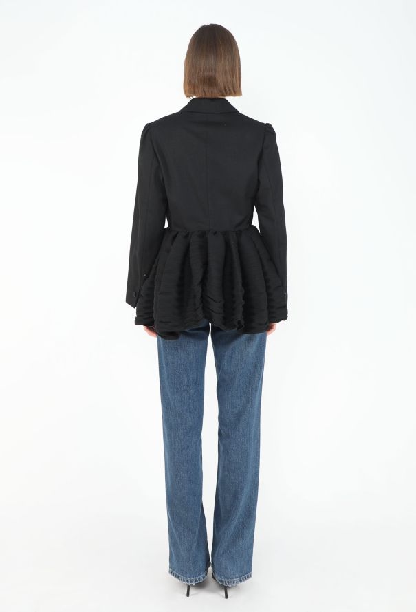 Romeo Gigli Fall 1995 Micro Pleated Peplum Blazer - 6