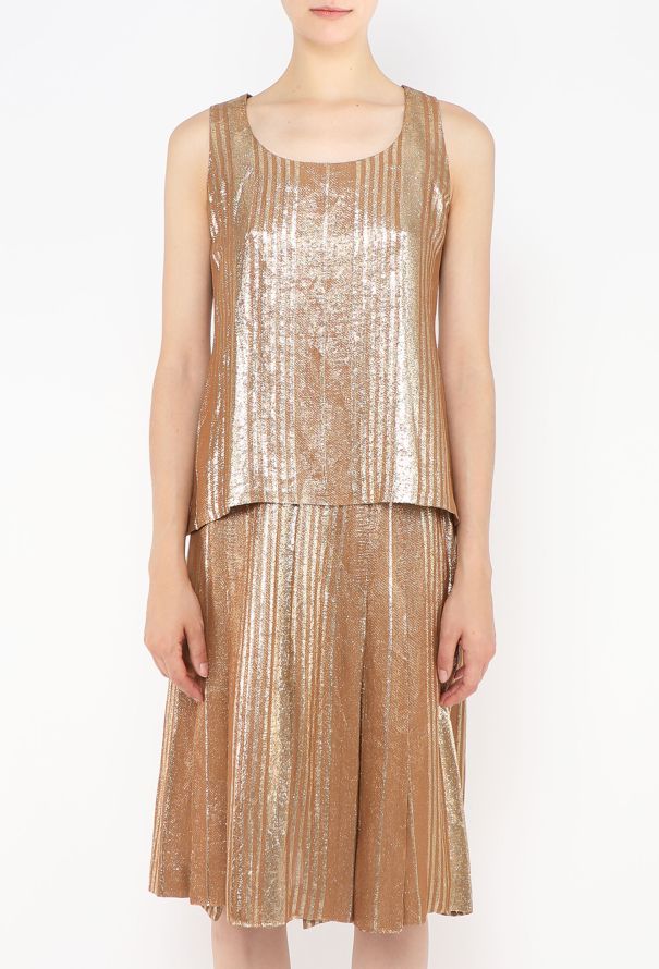 Chloé Vintage Lamé Skirt Ensemble - 5