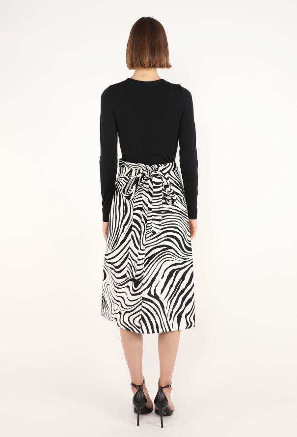 Céline Zebra Print Wrap Skirt, 2016 - 5