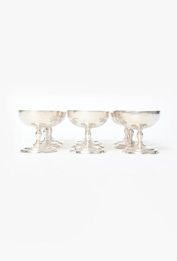 Vintage Objects & Decor 1930s Sterling Silver Ice Cream Cup Set - 3