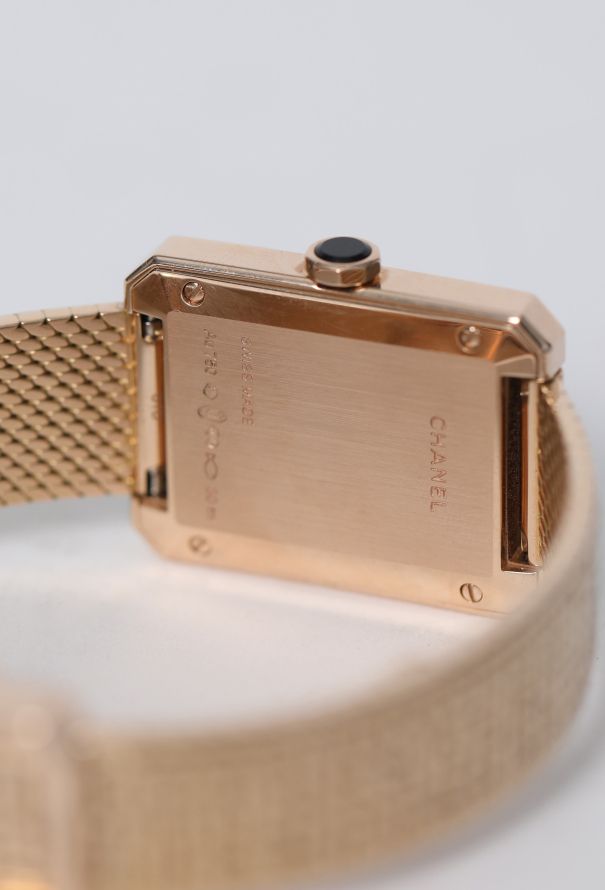 Chanel 2023 Boy-Friend Tweed 18K Gold & Diamonds Watch - 9