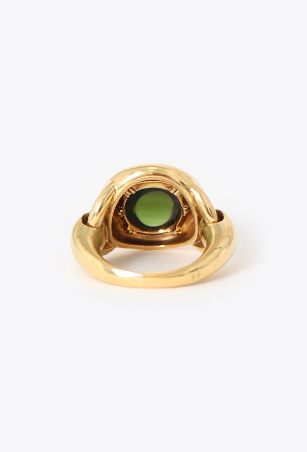 Vintage Fine Jewelry Poiray 18K Yellow Gold & Peridot Ring - 3