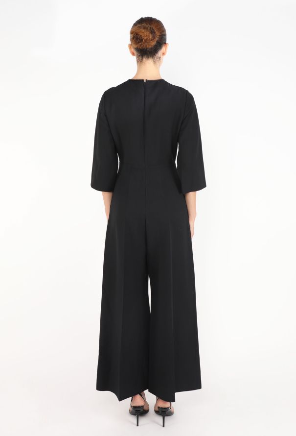 Gucci Patent Trim Flared Jumpsuit - 5