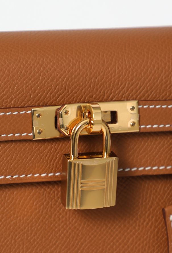 Hermès 2023 Gold Epsom Kelly Sellier 25 - 16