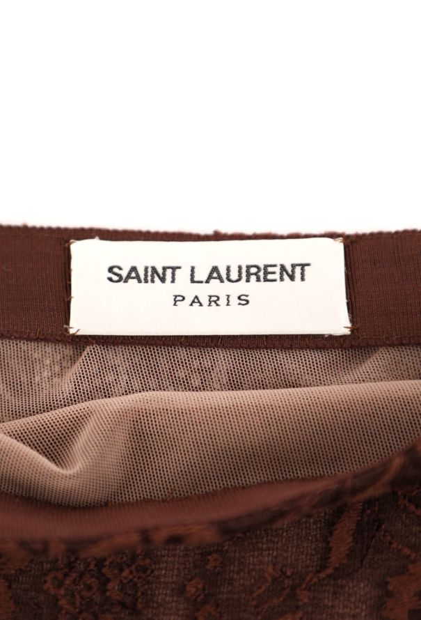 Saint Laurent Pre-Fall 2024 Lace Slip Skirt - 8