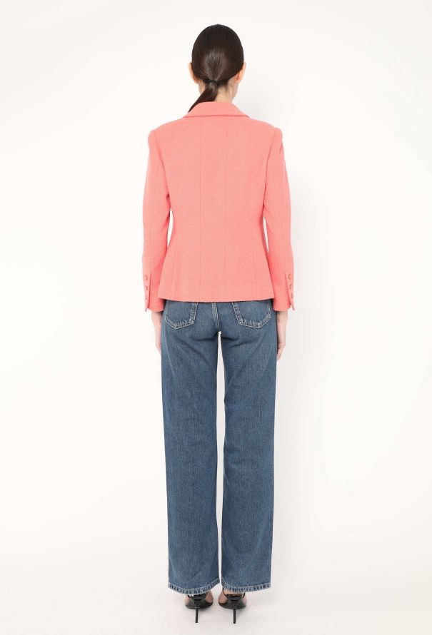 Chanel 1996 Notched Bouclé 'CC' Blazer - 5 Chanel 1996 Notched Bouclé 'CC' Blazer - 5