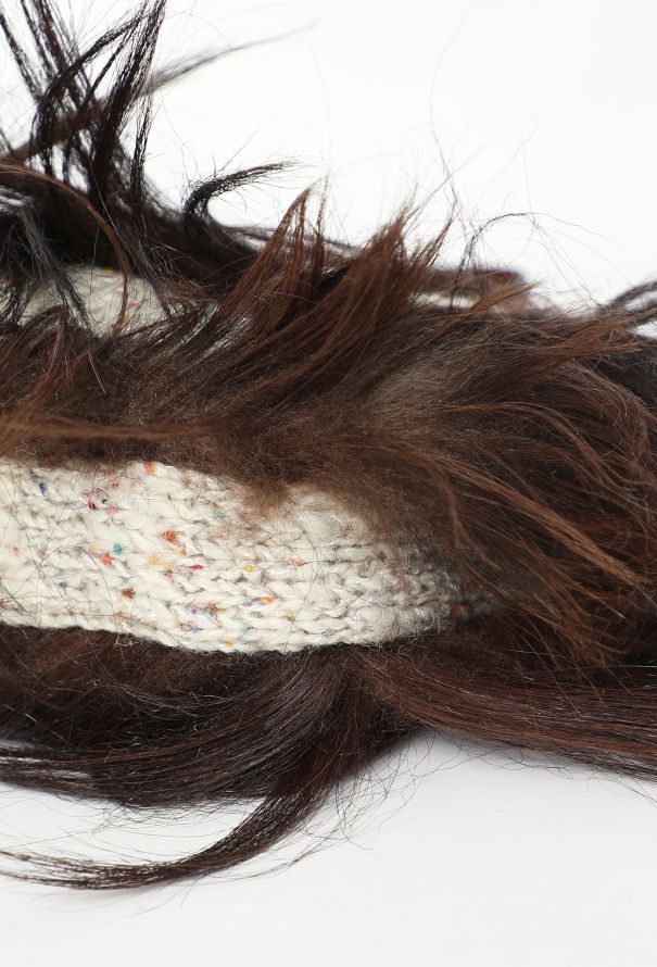 Fendi F/W 2002 Knit Goat Hair Baguette Bag - 10