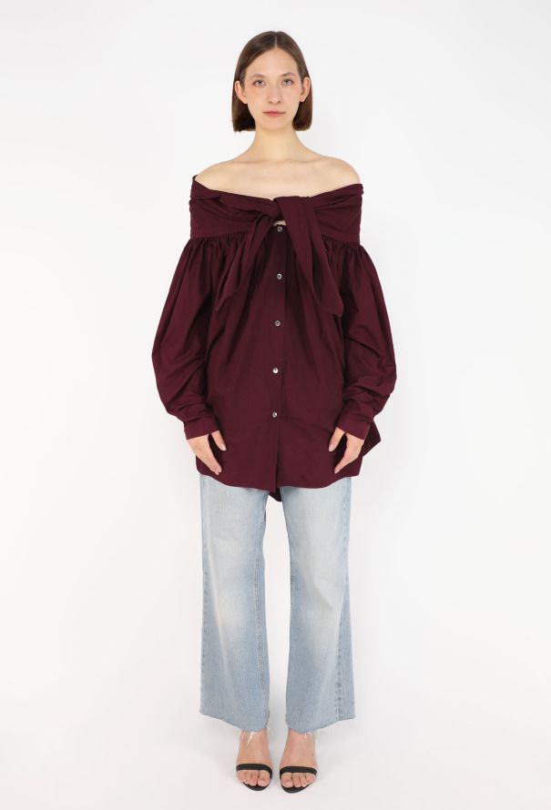 Romeo Gigli Knotted Cotton Tunic, 1992 - 2