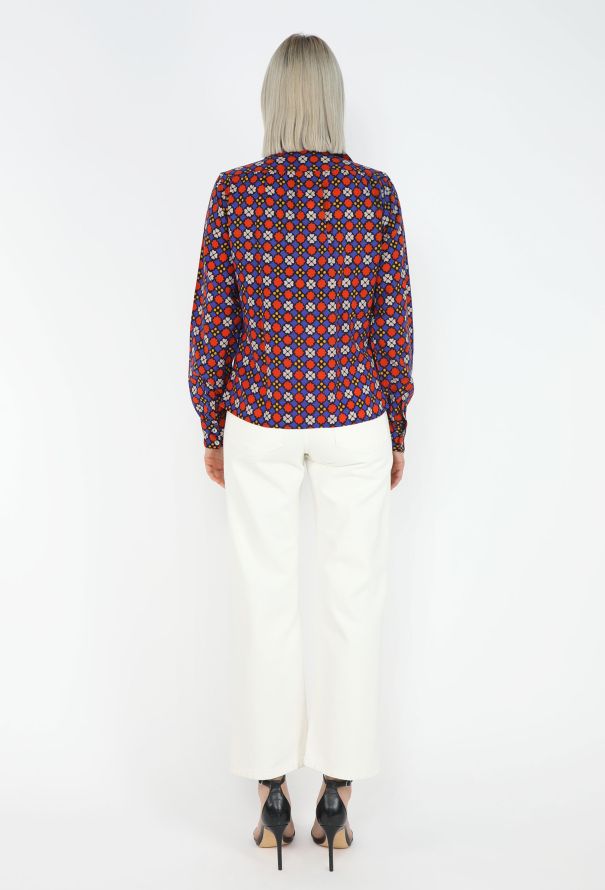 Saint Laurent ICONIC Fall 1971 Printed Crêpe Blouse - 7