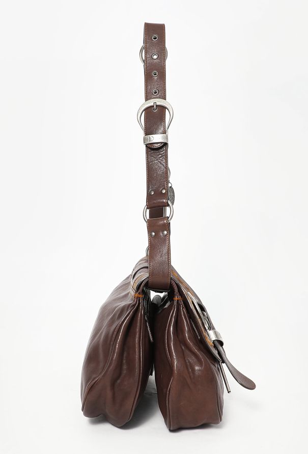Dior S/S 2006 Brown Gaucho Double Saddle Bag - 5 Dior S/S 2006 Brown Gaucho Double Saddle Bag - 5