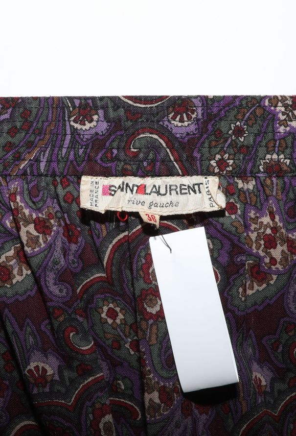 Saint Laurent RARE Fall 1976 Russian Paisley Skirt - 6